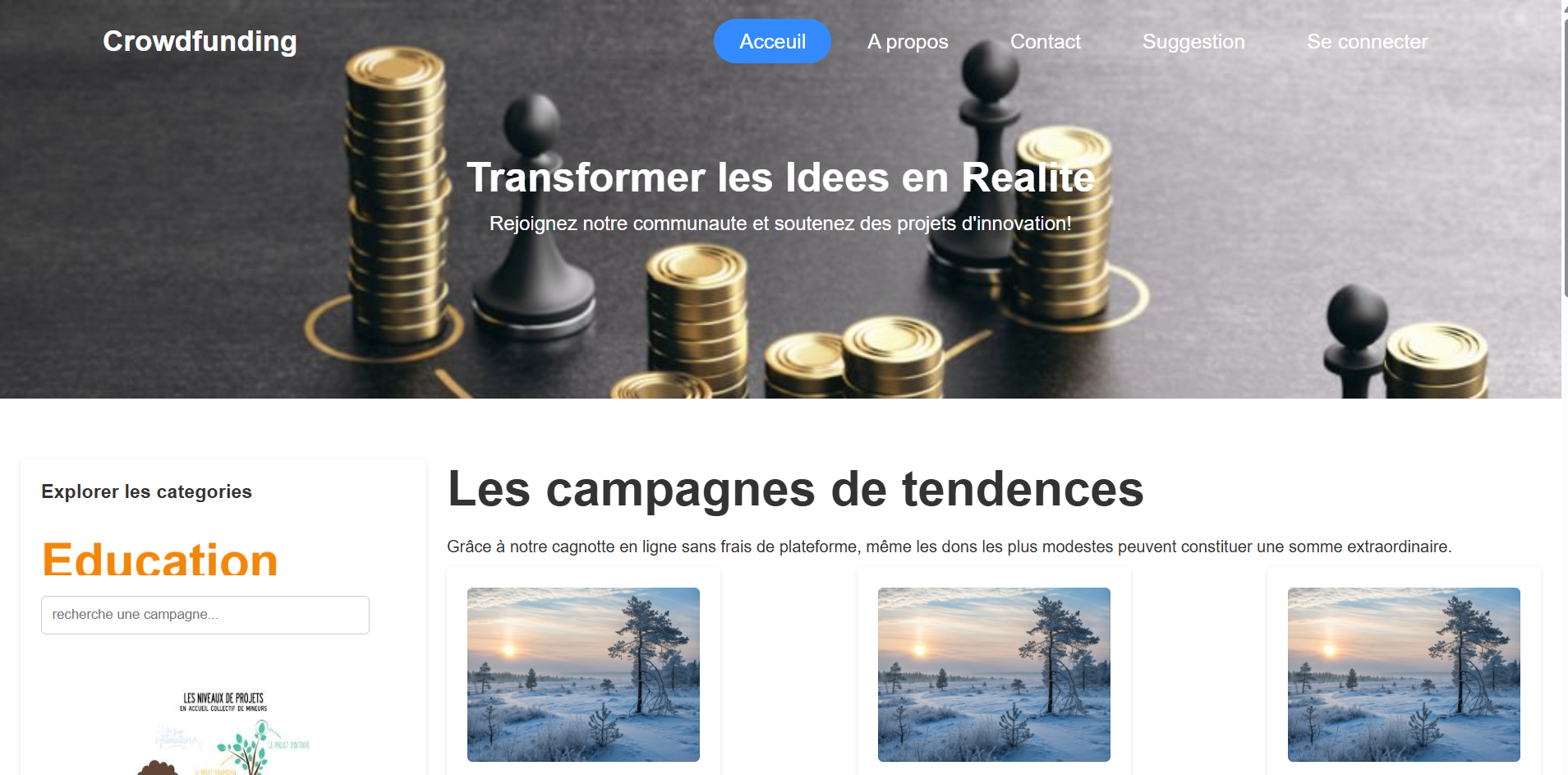 Projet Interface Responsive